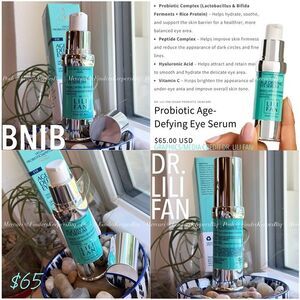 Dr. Lili Fan Probiotic Age Defying Eye Serum Reduce Puffiness Brighten Antiaging